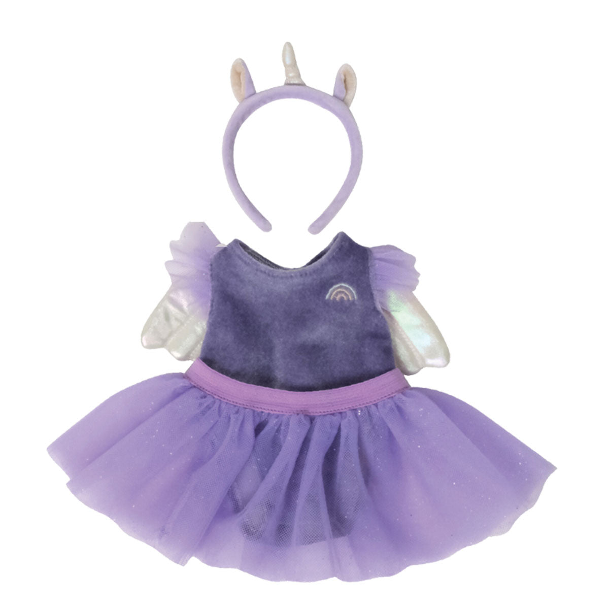 Olli Ella Dinkum Dolls Unicorn Outfit, Lilac