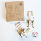 Maileg Micro Vintage Chairs (set of 2) - Final Sale