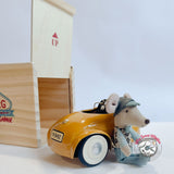 Maileg Mouse in a Car with Garage - Final Sale