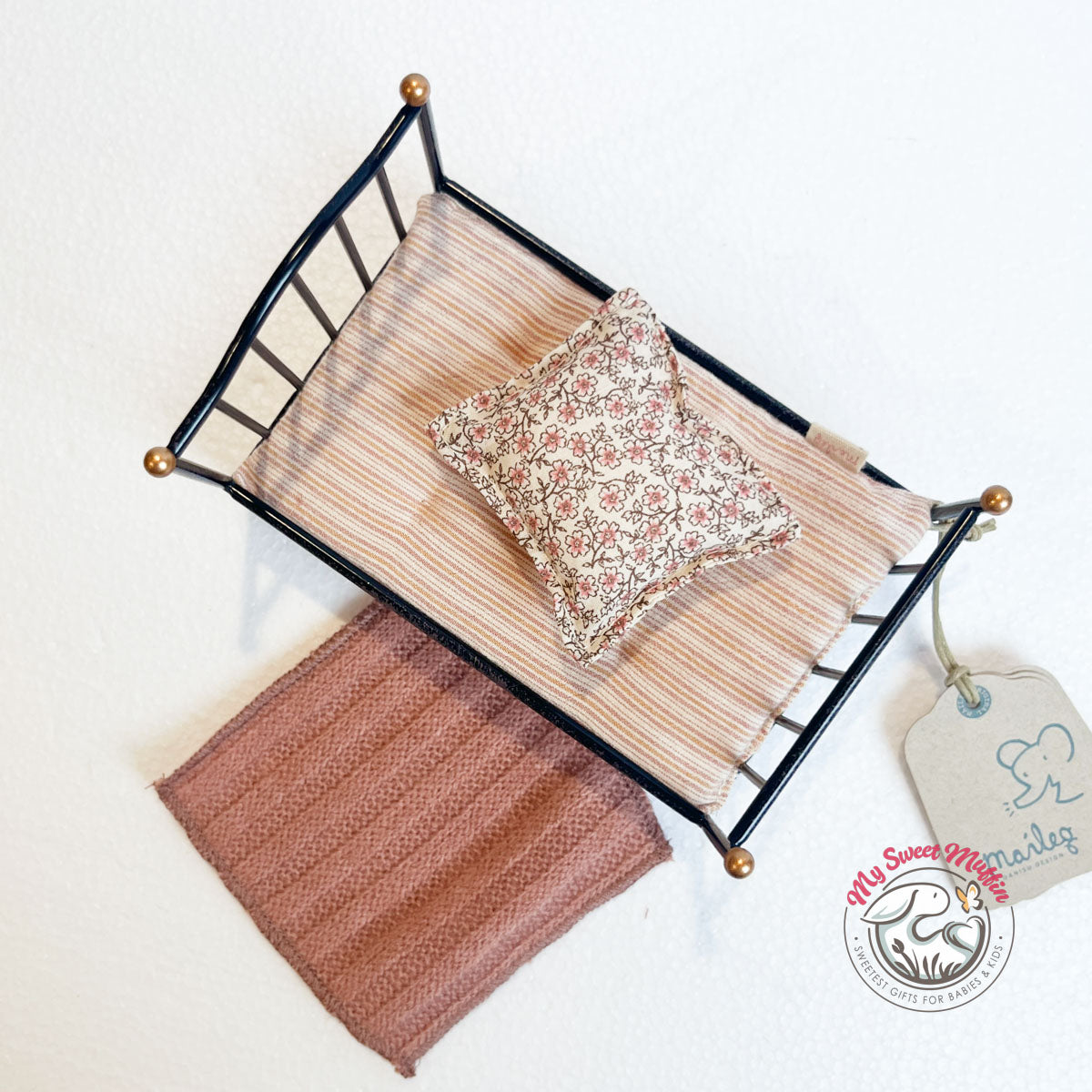 Maileg Mouse size Bed, Black - Final Sale