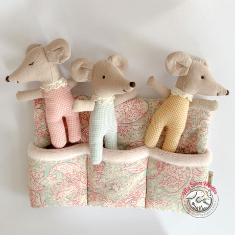 Maileg Baby Triplets with Sleepy Wakeys