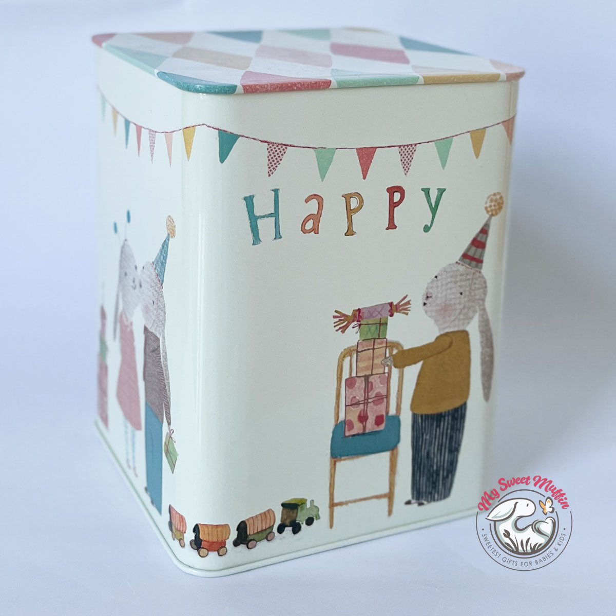Maileg Happy Day Bunny in Tin Box- Final Sale