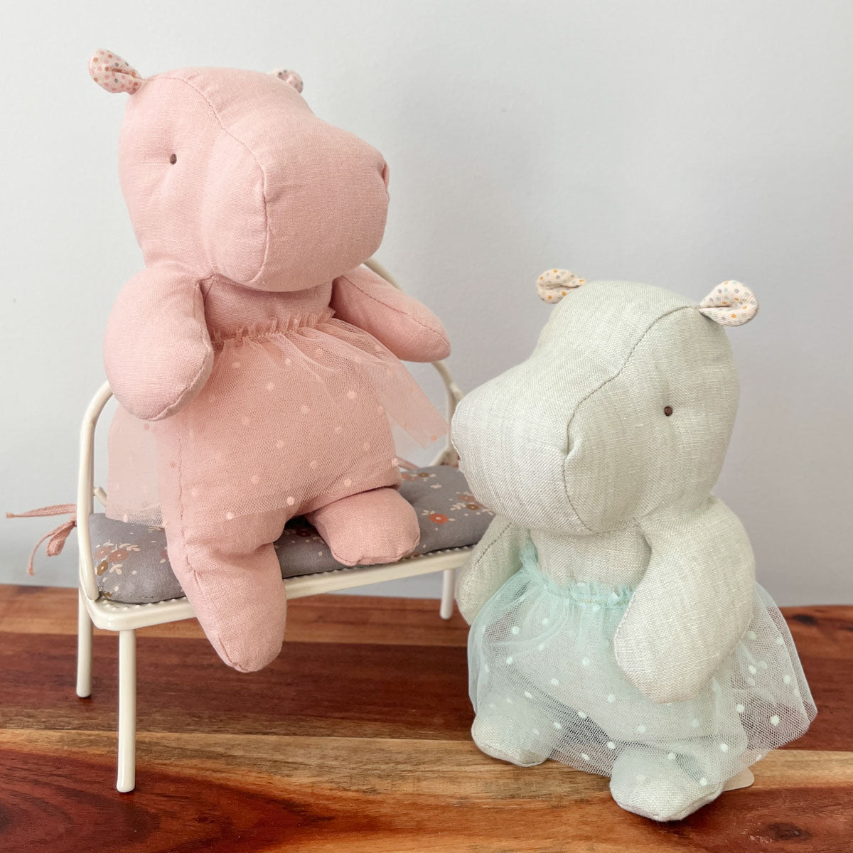 Maileg Small Hippo with Tutu Skirt
