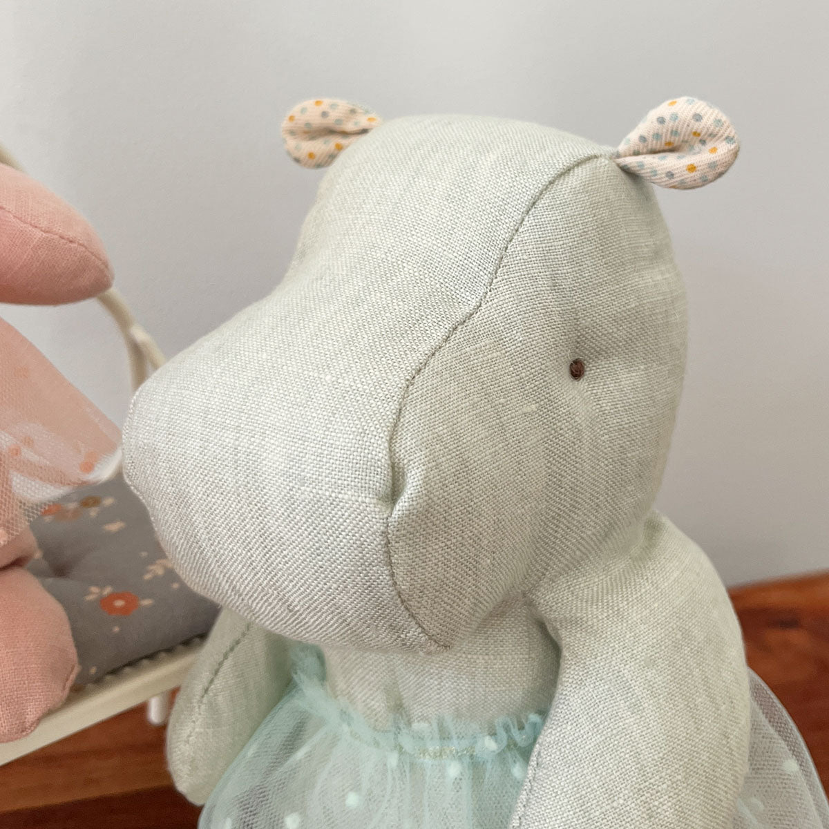 Maileg Small Hippo with Tutu Skirt