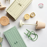 Maileg Mouse Size Button Stools, Set of 2