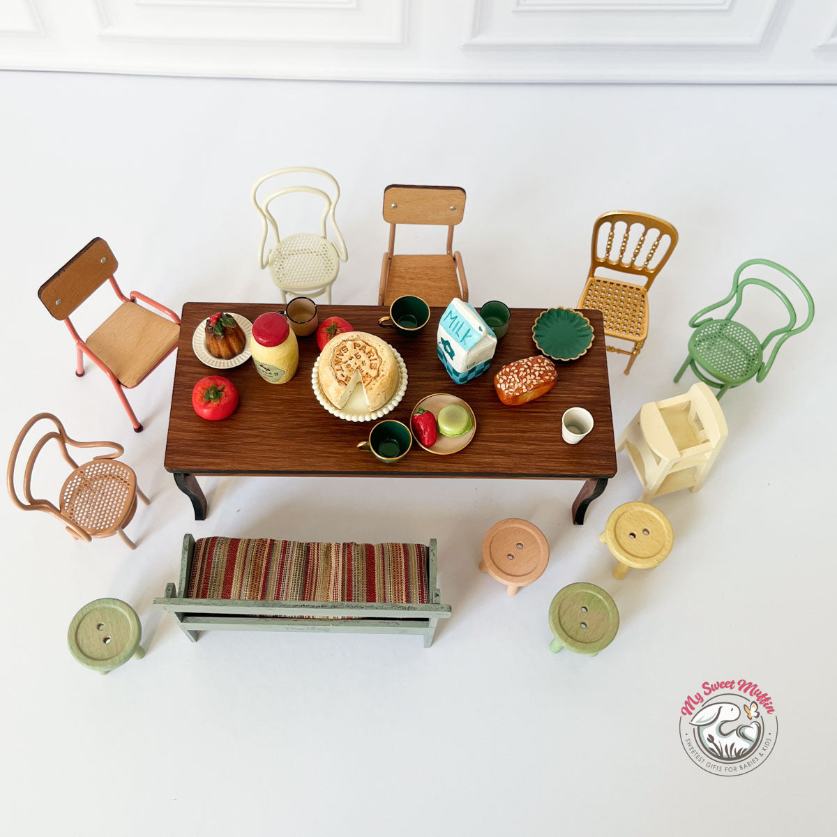 Maileg Doll High Chair for Baby Mouse