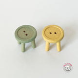 Maileg Mouse Size Button Stools, Set of 2
