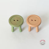 Maileg Mouse Size Button Stools, Set of 2