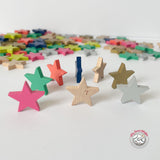 100 Tanabata Wooden Stars