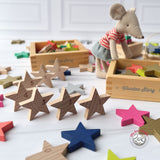 100 Tanabata Wooden Stars