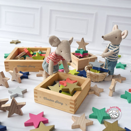 Wooden Story Wooden Nesting & Sorting Trays