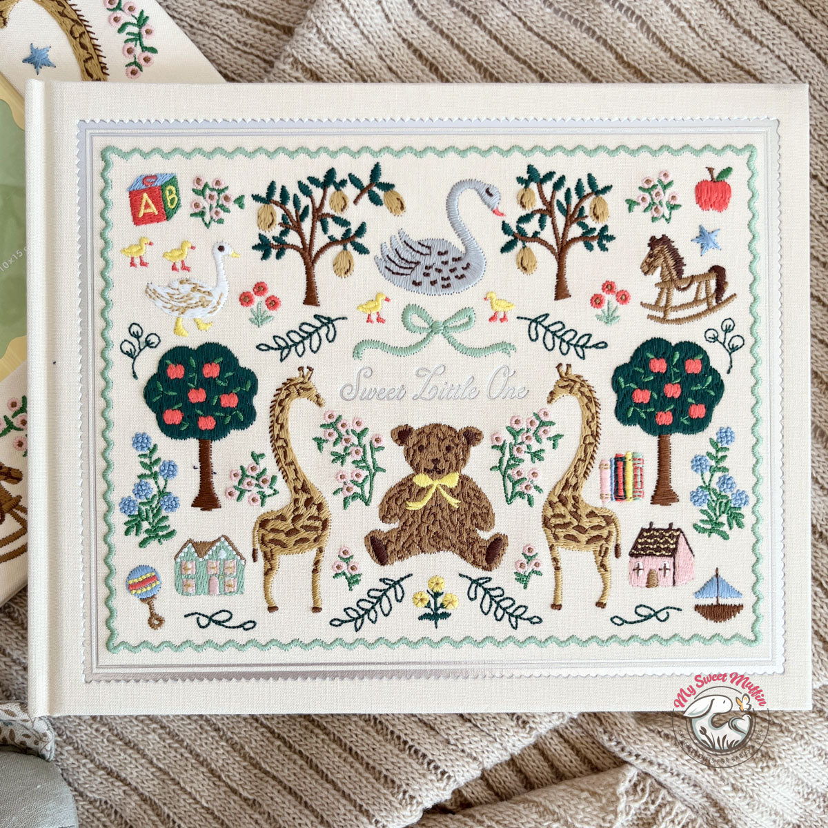 Rifle Paper Co. Embroidered Baby Book