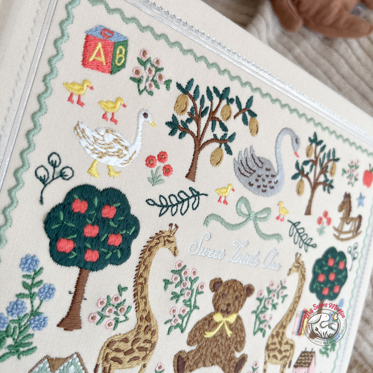 Rifle Paper Co. Embroidered Baby Book