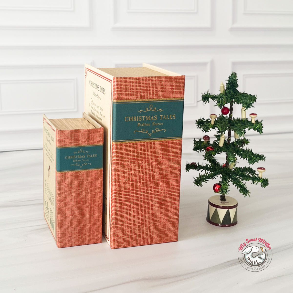 Maileg Christmas Baby Mouse in Book