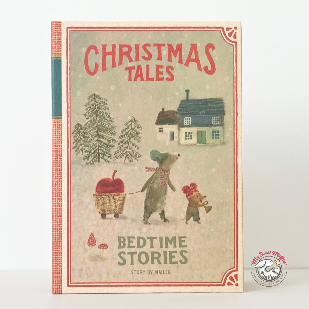 Maileg Christmas Twin Mice in Book