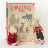 Maileg Christmas Twin Mice in Book