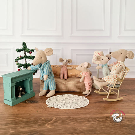 Maileg Rocking Chair with Cushion, Mouse size