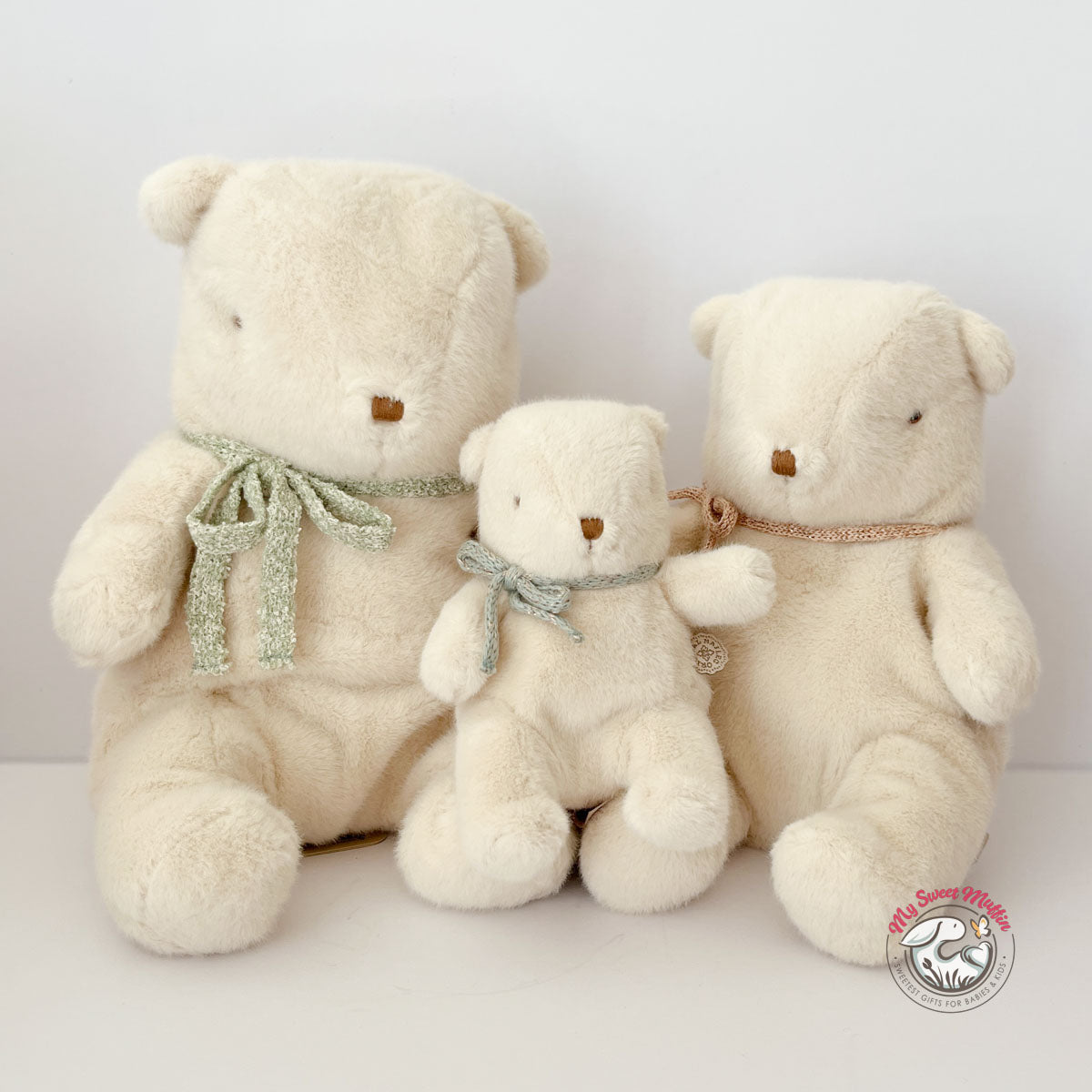 Maileg Plush Teddy Bear, Off White
