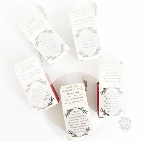 Little Bear Christmas Hand-Crank Pocket Music Box