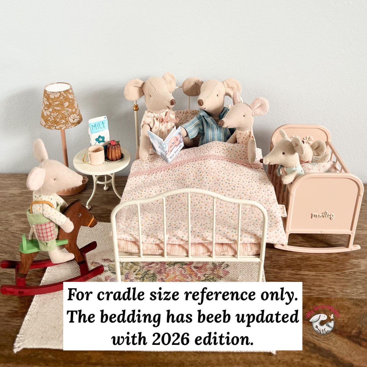 Maileg Metal Cradle for Baby Mouse, 2026 (available in August)
