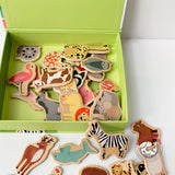 Magnetic Wooden Animals (36pcs)