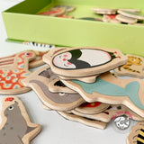 Magnetic Wooden Animals (36pcs)