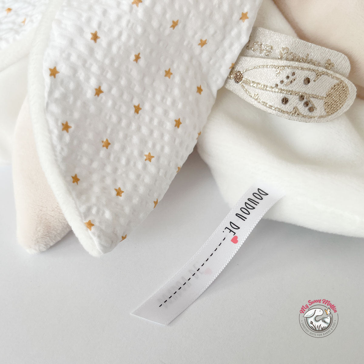 Doudou Et Compagnie  Bear Doudou Lovey Flower Petal