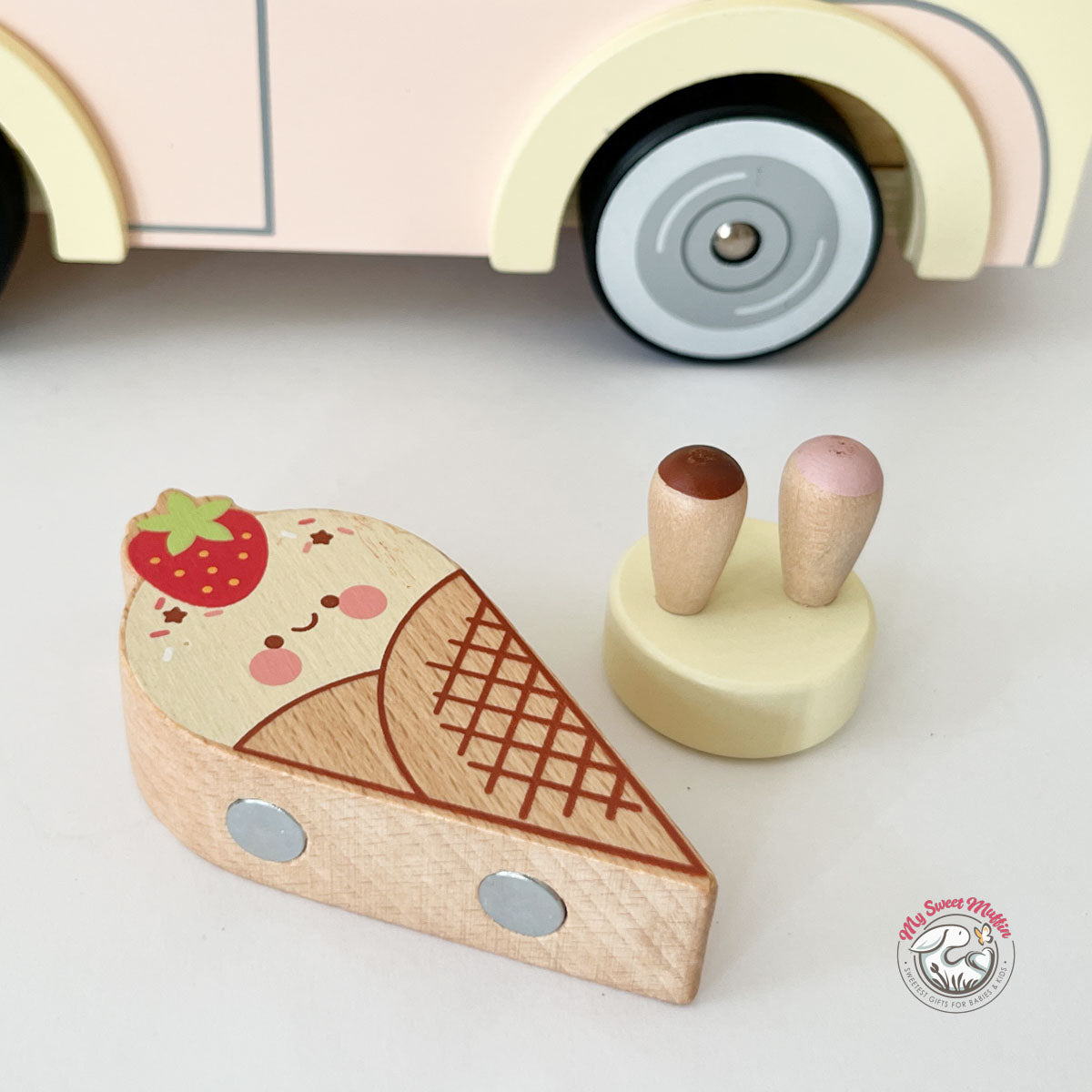 木製アイスクリームメーカーアート（レア） 木製アイスクリームメーカーアート（レア） Van Toy Ice Cream Le