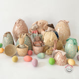 Maileg Easter Egg with Micro Rabbit, Small - Cream Yellow
