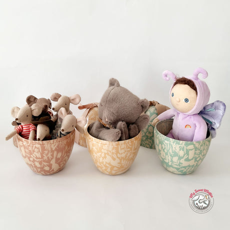 Maileg Metal Easter Egg with Ribbon, Medium