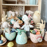 Maileg Easter Egg with Micro Rabbit, Small - Cream Yellow