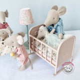 Maileg Sleepy Wakey Baby Mouse in Gown