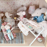 Maileg Dollhouse Changing Table for Baby Mouse, Off White