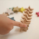 100 Tanabata Wooden Stars
