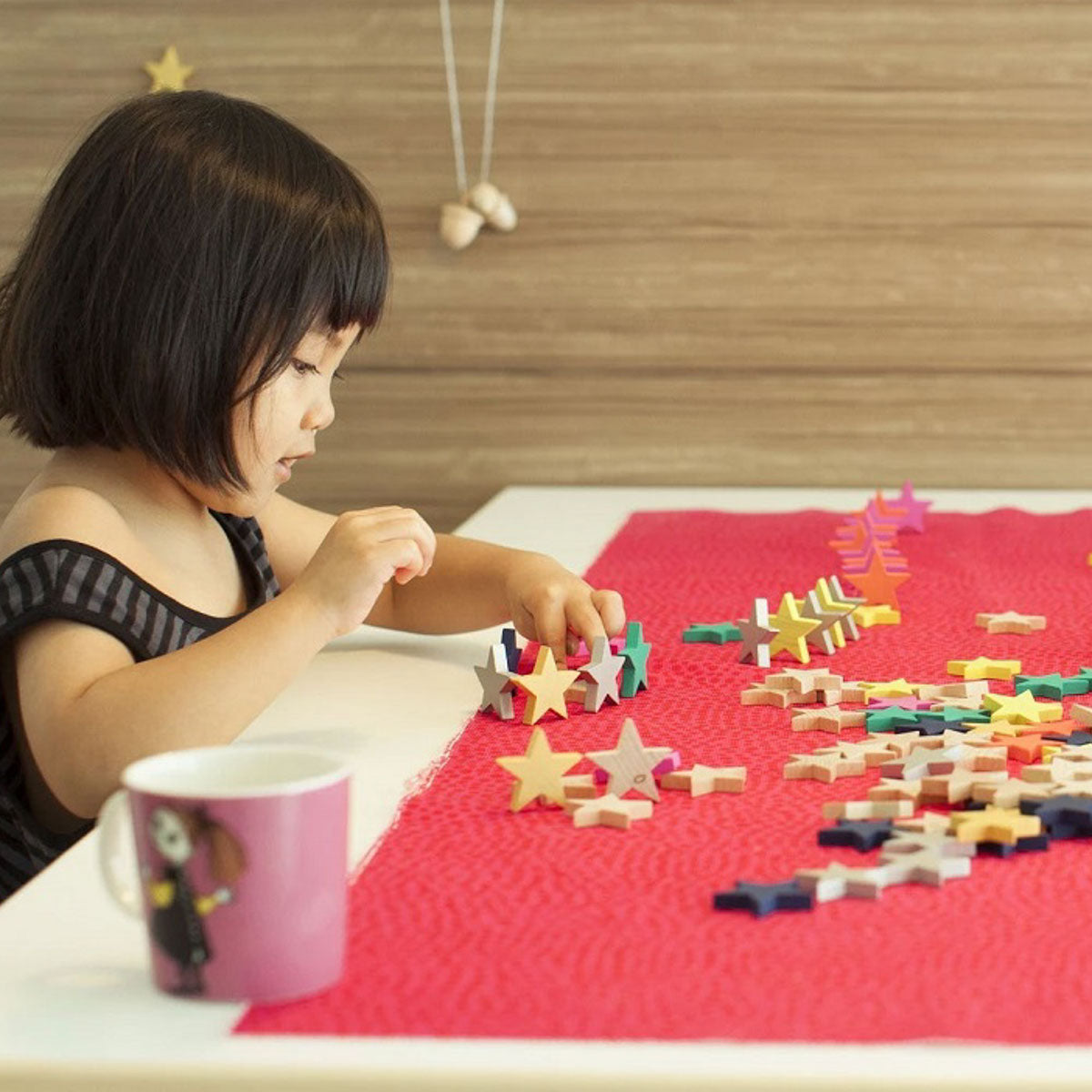 100 Tanabata Wooden Stars