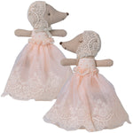 Maileg Sleepy Wakey Baby Mouse in Gown