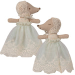 Maileg Sleepy Wakey Baby Mouse in Gown