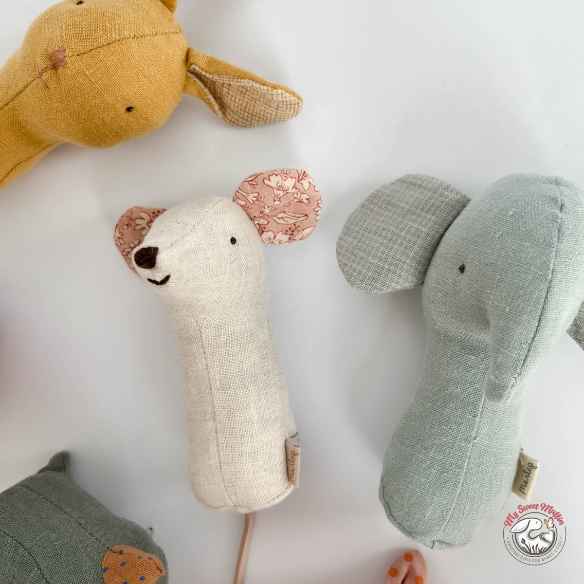【新品】 メイレグ Maileg サファリフレンズ かば ミディアム ピンク Maileg Lullaby Friends Rattle – My Sweet Muffin