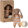 Maileg Micro Rabbit/Bunny Baby Set with Ball and Bottle
