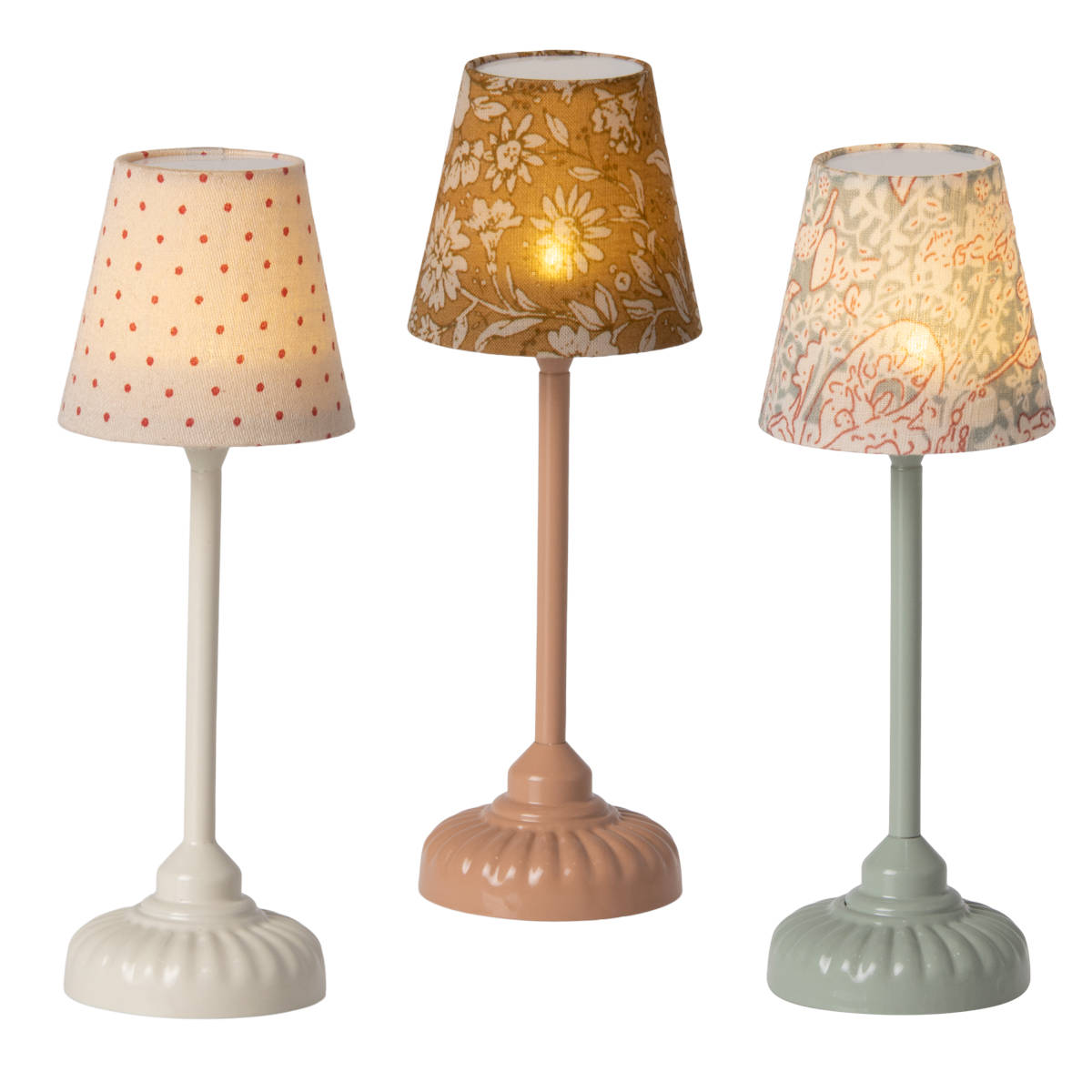 Maileg Vintage Floor Lamp Mouse Mint