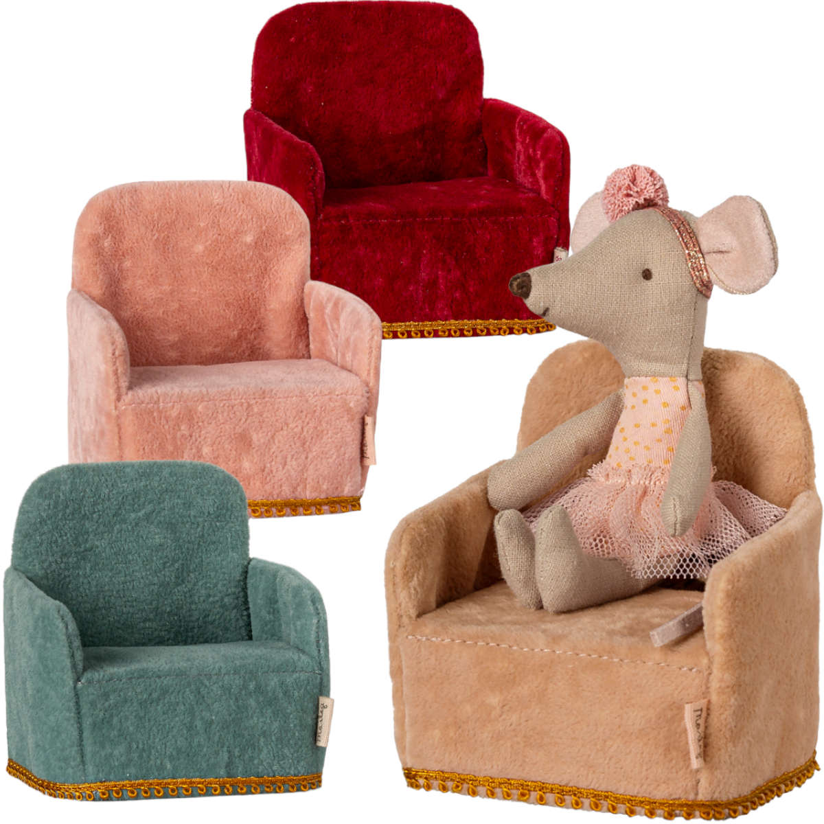 Maileg Mouse size Velvet Chair