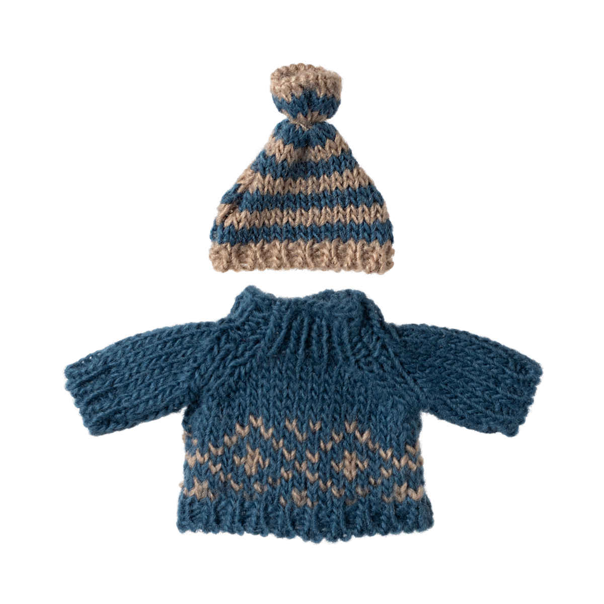 Maileg Knitted Sweater and Hat for Mom/Dad Mouse