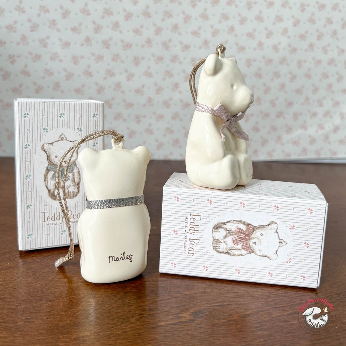 Maileg Holiday Metal Ornament, Teddy Bear – My Sweet Muffin