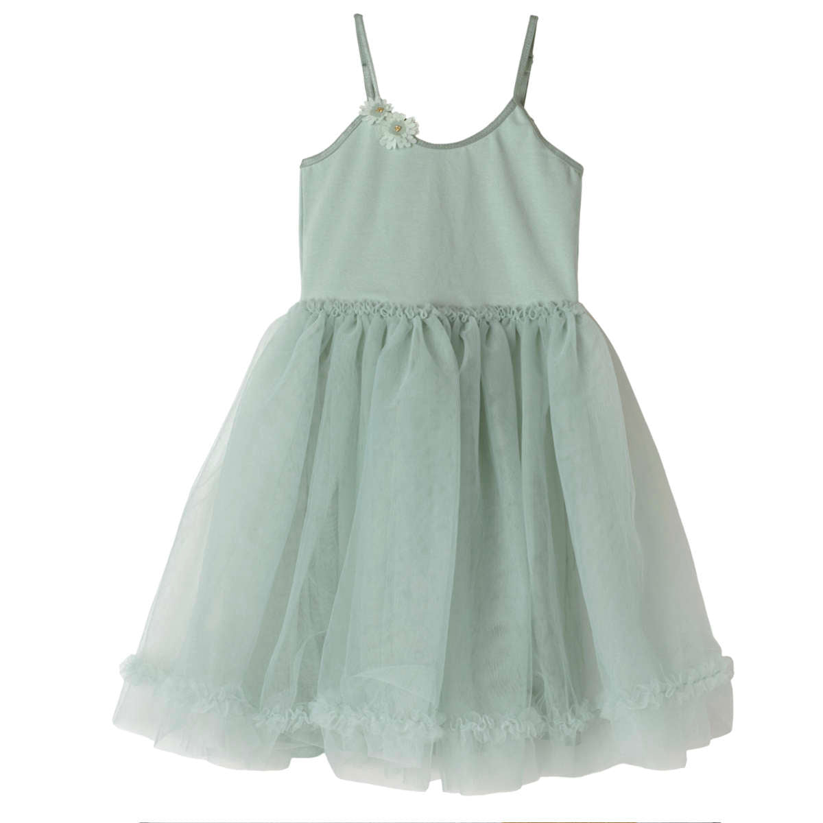 Ballerina fairy tulle peplum tops(mint） Ballerina
