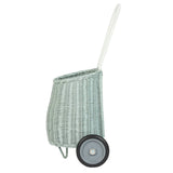 Olli Ella Original Luggy Wheeled Basket,Vintage Blue