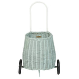 Olli Ella Original Luggy Wheeled Basket,Vintage Blue