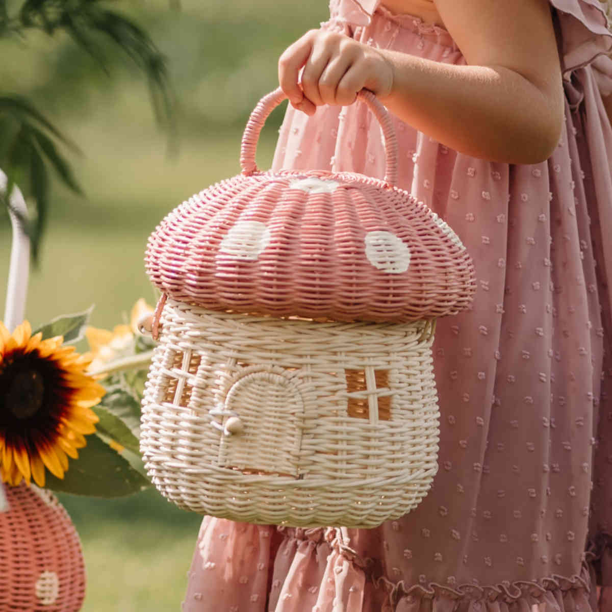 Ella Chari Chari Basket Olli Ella Mini Chari Rattan Bag 20 X 16 X