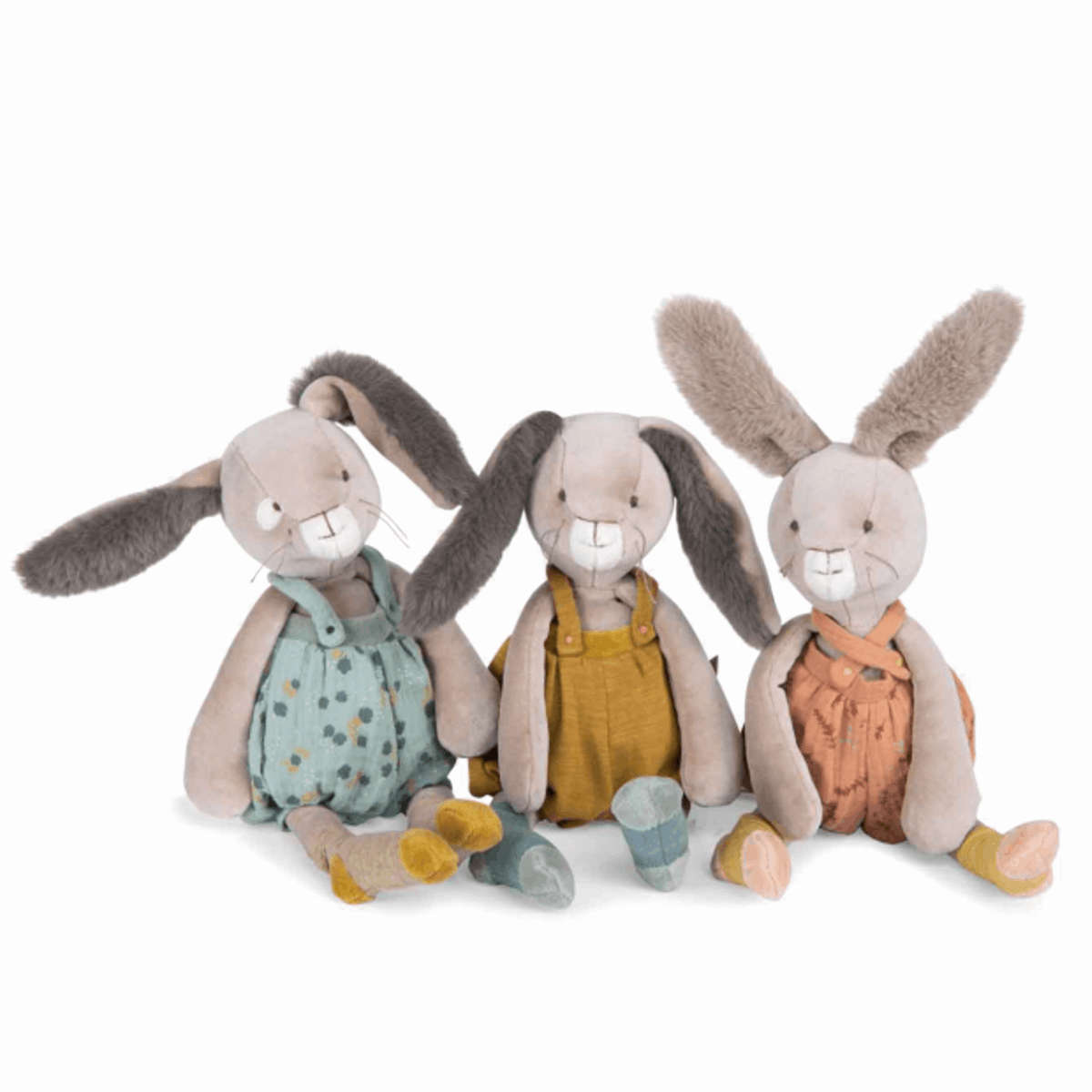 Moulin Roty Trois Petits Lapins Bunny Dolls, Ochre, 16