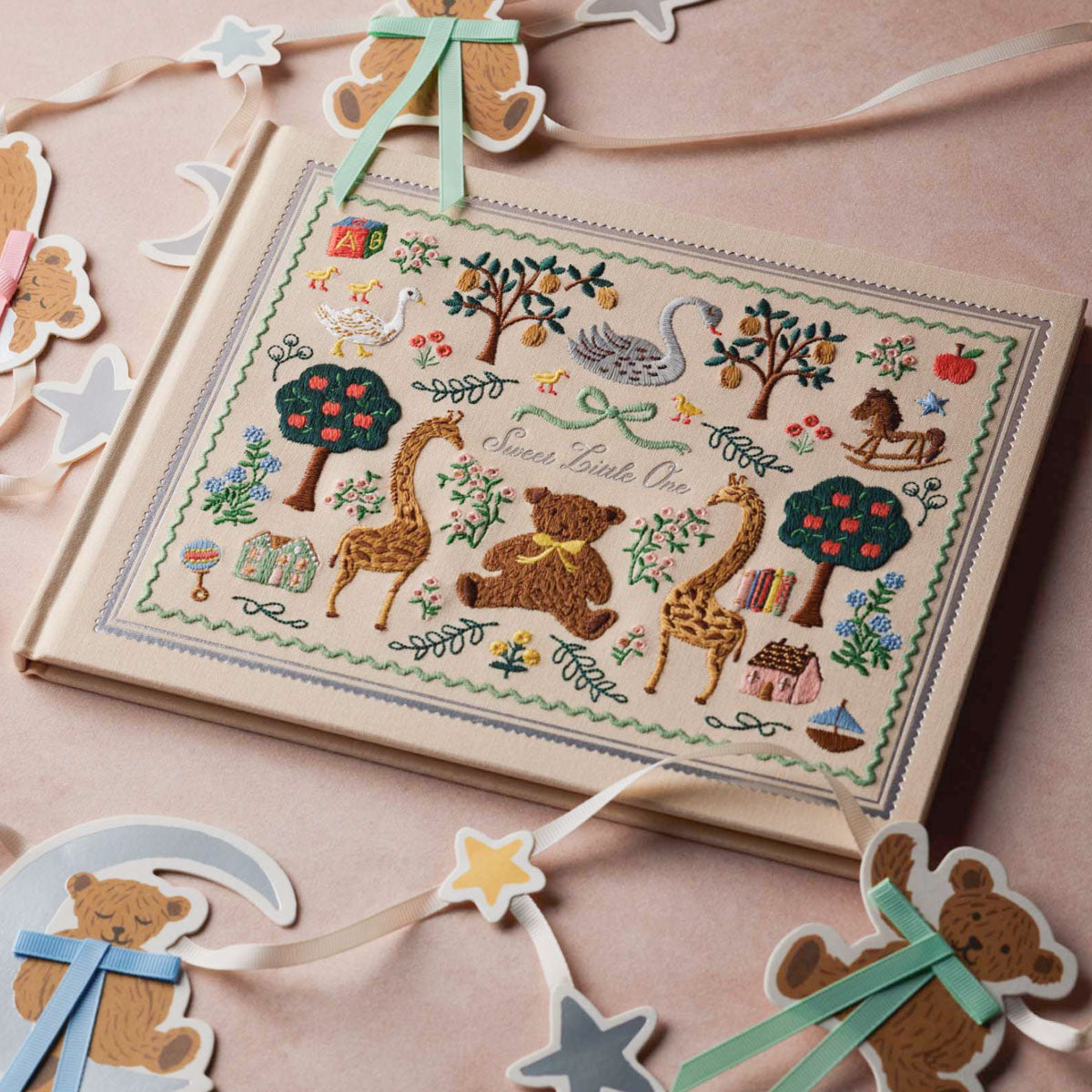 Rifle Paper Co. Embroidered Baby Book
