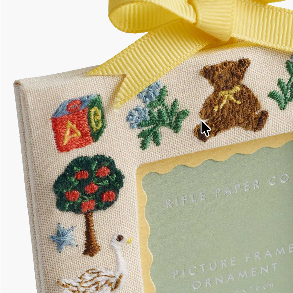 Rifle Paper Co. Baby's First Christmas Picture Frame Ornament